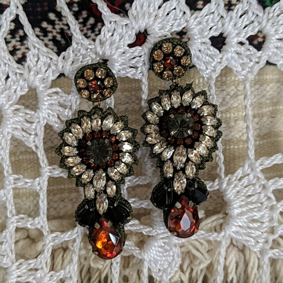 Designer Gemstone Earrings - Picture 1 of 4